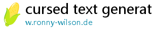 cursed text generator